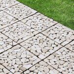 PURE ERA Natural Real Stone Interlocking Floor Deck Tiles Indoor Outdoor Use 12"x12" (4Pcs, 4 sq. Ft, Sliced Tan)- Great Upgrade to Patio Backyard Pathway - Image 2