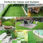 PrimeZone 54 PCS Interlocking Artificial Grass Tiles - 12"x12" Turf Outdoor Indoor Fake Grass Deck Flooring Set for Patio, Balcony, Backyard - Image 7
