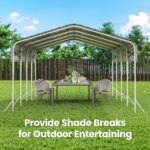 Carport, Heavy Duty Metal Car Port - Image 8