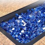 GASPRO 10 lbs Fire Glass for Propane Fire Pit, 1/2-Inch Reflective Fireplace Glass Rocks for Fire Pit Table, Cobalt Blue - Image 2