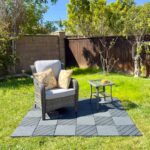 36 Pack Plastic Interlocking Deck Tiles, 36 sq.ft 12” x 12” Patio Deck Tiles Waterproof Outdoor Indoor All Weather Use, Patio Floor Decking Tiles for Pool Balcony Backyard Pathway Porch, Dark Grey - Image 2