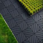 Patio Deck Tiles 12‘’x12'' Waterproof and Non-Slip Interlocking Deck Tiles Outdoor Flooring All Weather Use for Porch Poolside Balcony Backyard, Dark Grey 44 Pack - Image 5