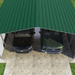 VersaTube 3-Sided 20x20x10 Classic Steel Carport Kit (C3E020200100) - Image 6