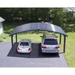 Canopia Arizona Wave Aluminum & Steel Double Carport - Arched Style (HG9103)