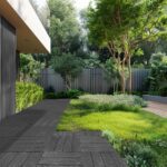 VEVOR Interlocking Deck Tiles, 36 Pack,11.6"x11.6" 36 sq. ft Plastic Waterproof Outdoor Flooring All Weather Use, Patio Floor Decking Covering Tiles for Porch Poolside Balcony Backyard, Dark Grey - Image 8