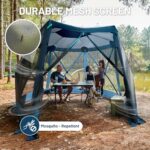 Timber Ridge Pop Up Gazebo, Portable Instant Screen House with Netting, Easy 60-Second Set-Up, Measures 12.1' x 10.5' x7.2', Fits 8 People, Ideal for Camping, Backyard, Patio, Tailgating, Picnics - Image 4