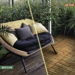 HOUSE84VN Solid Acacia Wood Interlocking Deck Tiles (Pack of 6, 24" x 12"), Indoor/Outdoor Deck Flooring, Waterproof All Weather (24X12, Natural Color) - Image 4