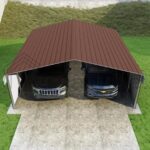 VersaTube 3-Sided 20x20x7 Classic Steel Carport Kit (C3E020200070) - Image 6