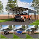 HEYTOWN Metal Carport 10 * 15 FT Heavy Duty Carport Canopy with Galvanized Steel Roof Multi-Use Shelter Outdoor Portable Garage for Car, Boat, Pickup and Tractor - Image 7