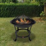 FireBeauty Fire Pit BBQ Grill Pit Bowl with Mesh Spark Screen Cover,Poker - Image 9