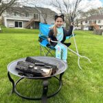 40" Fire Tongs Firewood Grabbers and Fire Poker Set, Stainless Steel Large Log Grabbers for Outdoor Fireset Fire Pit Bonfire Campfire Backyard Deck Indoor Fireplace Tools Set - Image 6