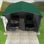 VersaTube 3-Sided 20x20x12 Classic Steel Carport Kit (C3E020200120) - Image 6