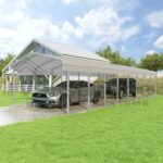 VersaTube 14x38x7 Steel Trusses & Panels Carport Kit (CM014380070) - Image 4