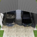 VersaTube 3-Sided 20x20x12 Classic Steel Carport Kit (C3E020200120) - Image 4