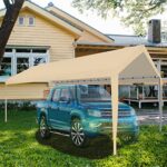 Ysnhsye Carport Replacement Canopy, 10×20 ft, Beige, UV Protection&Waterproof Material, Suitable for Boat, Parties, Weddings, Gardens, Outdoor Camping Tents, Top Cover Only, not Including Frame - Image 5