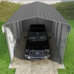 Versatube 3-Sided 12x20x10 Classic Steel Carport Kit (C3E012200100) - Image 5