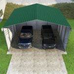 Versatube 3-Sided 24x20x12 Classic Steel Carport Kit (C3E324200120) - Image 6