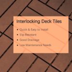 Plastic Interlocking Deck Tiles (44 PCs), 12x12 Inches Waterproof Outdoor Patio Flooring, Easy Snap Balcony Floor Tiles for Garden, Poolside, Backyard, Pathway, Indoor Use, H Pattern, Red Brown - Image 9