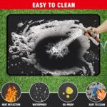 rumlick 48 x 30 inch Under Grill Mats for Outdoor Grill, Double-Sided Fireproof, Oil and Waterproof Protective Mat for Grass and Deck, Outerdoor BBQ Fire Pit Fireplace Mat - Image 3