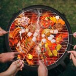 Yaheetech 21inch Fire Pit Portable Folding Steel Fire Bowl Garden Treasures Fire Pit for Outside Fireplace with Carrying Bag, Spark Screen, BBQ Grill & Log Grate for Patio Backyard Camping Bonfire - Image 3