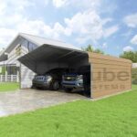 VersaTube 3-Sided 20x20x7 Classic Steel Carport Kit (C3E020200070) - Image 3