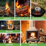 Inflame Fire Starters 130 pcs Fire Starters for Campfires, Grill, BBQ, Fireplace, Woodstove - Charcoal Starter - Waterproof, Weather-Resistant - Natural Wood Fireplace Starters - Image 8