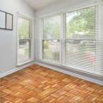 Acacia Deck Tiles - Solid Wood Interlocking Flooring (Pack of 10, 12x12), Waterproof All Weather, Indoor/Outdoor Use, Natural Color - Image 6